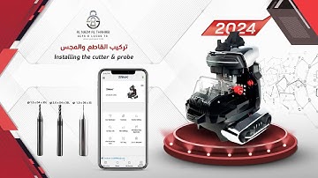 Installing the cutter & probe / 2024 New 2M2 Tank 2 Pro Key Cutting Machine.