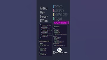 Menu Bar Hover Effect..#shorts #shortvideo #short #shortvideo #youtubeshorts #youtube #reels #viral