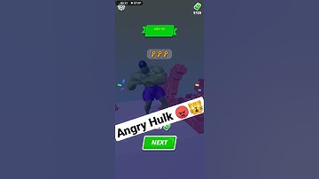 ANGRY HULK - MUSCLE RUSH SMASH RUNNING GAME #game  #saygames  #shorts #ticktock