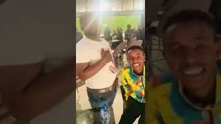 Evans Mukwevho and mantsha Friday in Cape Town