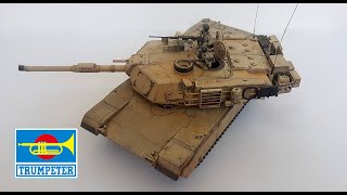 M1A1 HA Abrams GULF WAR  (FULL BUILD VIDEO) plastic tank model Trumpeter 1/35