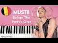 Mustii - Before The Party’s Over | Belgium 🇧🇪  | Piano Cover | Eurovision 2024