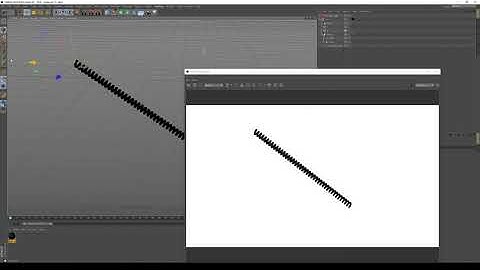 Cinema 4d create dynamic spring/coiled cable (no plugins)