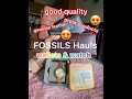 MUST SEE...FOSSIL HAULS SHOPPING WALLETS AND WATCH