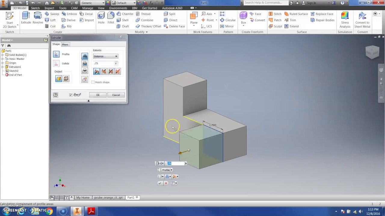 Inventor Puzzle Cube Modeling Part 2 YouTube