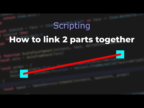 Script a part linking 2 parts or positions [ROBLOX STUDIO]