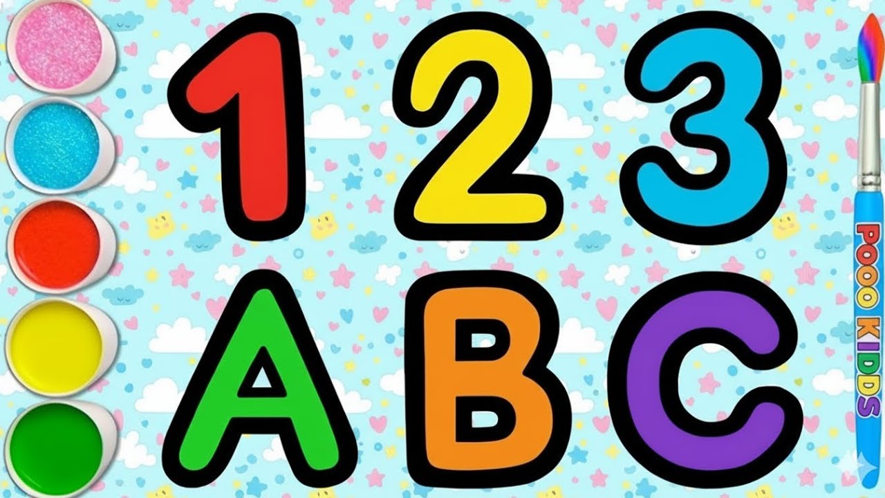 Abc 123 Code Color ABC, 123 & Color Songs for Children | Nursery Rhymes for kids | Poo ...
