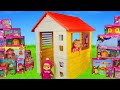 ماشا و الدب - تجربة منزل ماشا و الدب و سيارة الإسعاف Masha and the Bear toys