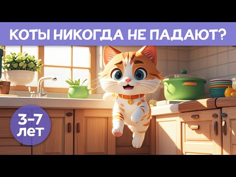 Что дети не знают о животных ✨ Невредные мультики | Коты никогда не падают? | Для детей 3-7 лет