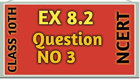 Exercise 8.2 Class 10 Question 3||#TrigonometryForCBSE #TrigonometryForBoardStudents #Math