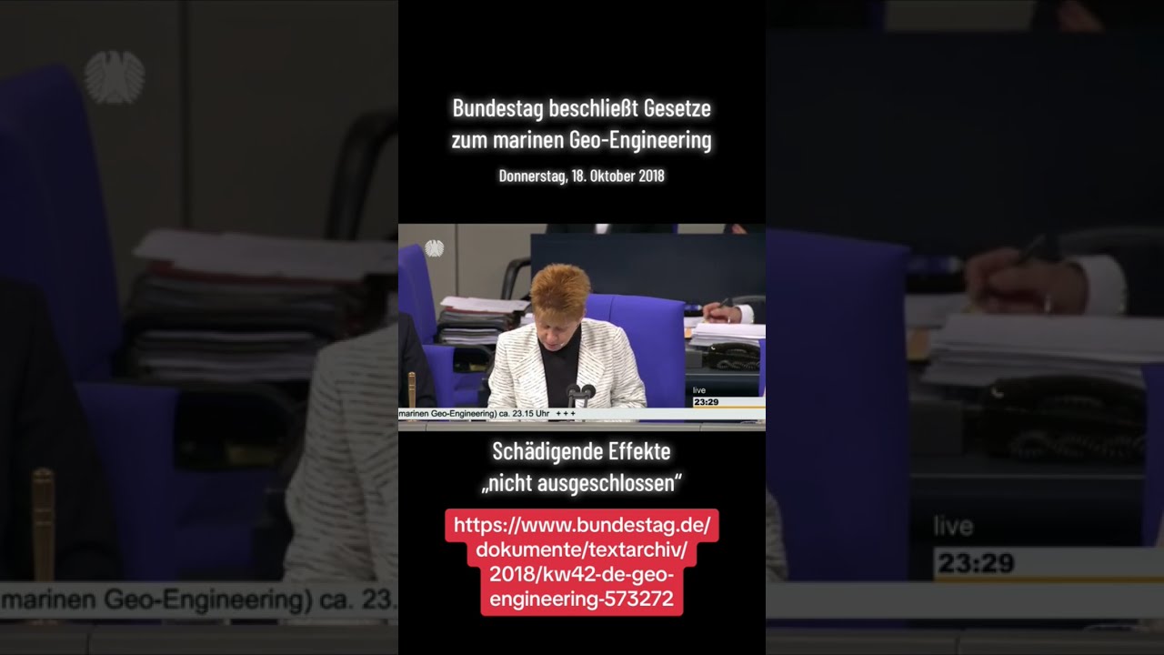  Gesetz Zum Marinen Geo Engineering Der Bundestag Beschlie T