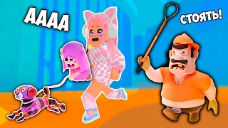 ПОБЕГ ОТ СОСЕДА ! ДОЧКА СОСЕДА ХОЧЕТ СО МНОЙ ИГРАТЬ В РОБЛОКС ! BABY POLLY HOUSE ESCAPE (Obby)