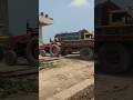 Trucktor Train crossing the dangerous rail gate #automobile #railtrack #roadcrossing