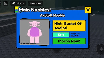 How To Get Axolotl Noobie | Find The Noobies Morph
