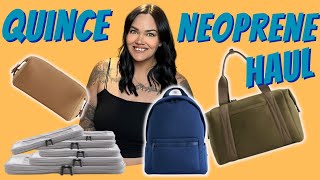 Quince Travel Haul | Neoprene and Compression Cubes