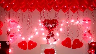 Birthday Surprise Decoration On Wife's Birthday At Home, Birthday Room Decoration Ideas