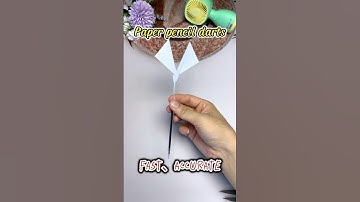 Paper and pen darts!How to make a simple dart? #diy #origami #darts #handmade