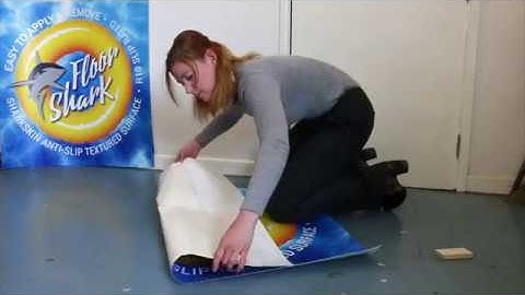 Installation for FloorSharK - the printable floor graphic film