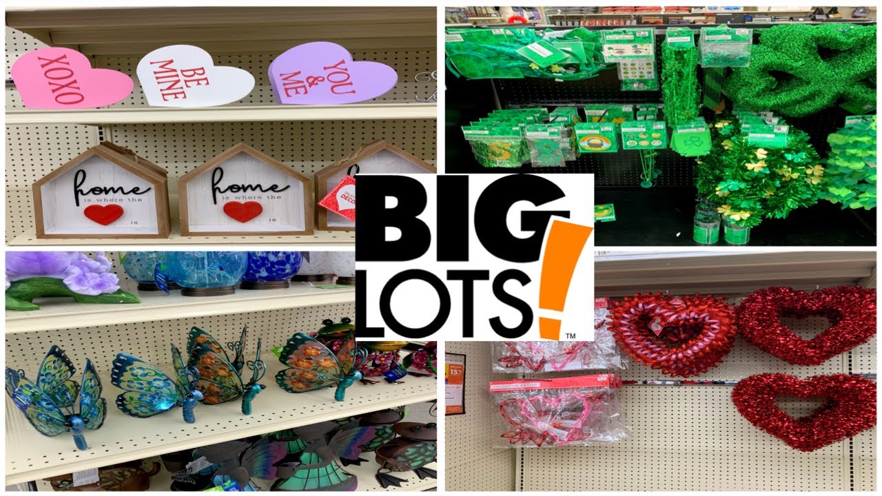 BIG LOTS VALENTINES DAY DECOR & ST PATRICKS DAY DECOR * COME WITH ME