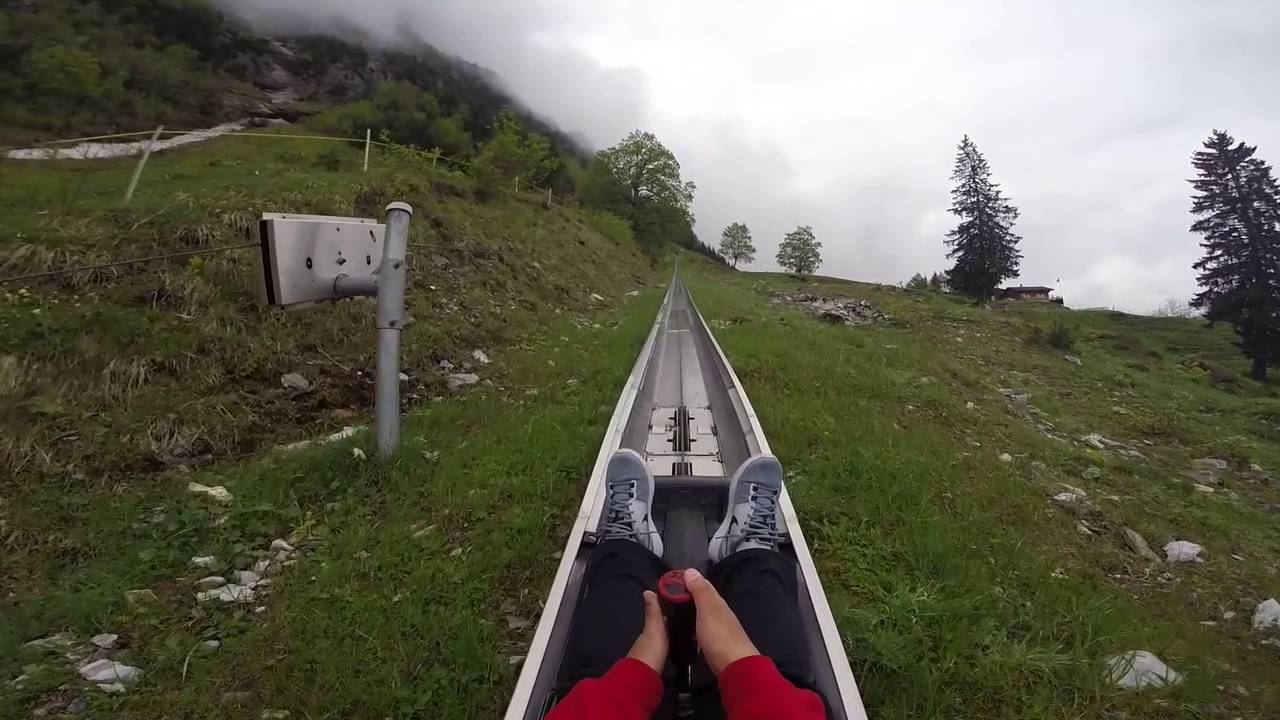 Toboggan Run in Grindelwald, Switzerland (Pfingstegg) YouTube