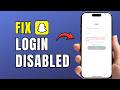 Snapchat Login Temporarily Disabled? How to Fix Account Locked Issue (2026 Guide)