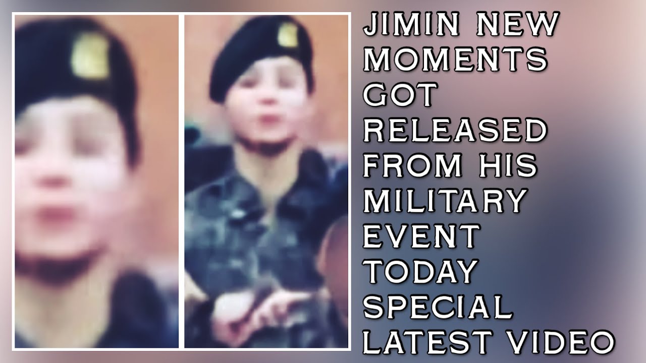 Jimin New Moments Got Released From His Military Event Today(New)#jimin