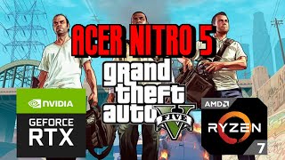 GTA V Acer Nitro 5 | Ryzen 7 5800h | RTX 3060 | Benchmark - Gameplay