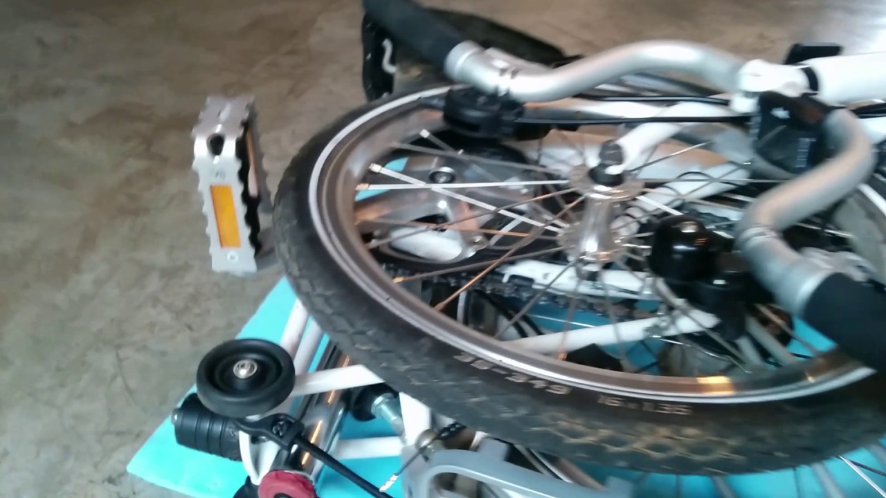 Storing my touring tools inside my Brompton frame