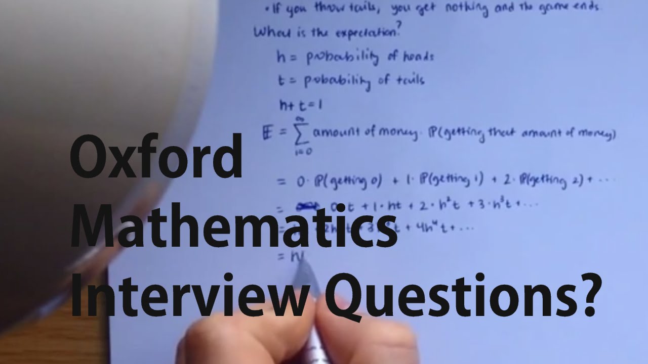 oxford math phd interview