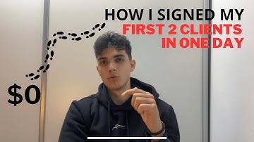 How I Signed My First 2 SMMA Clients