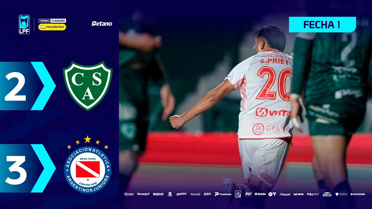 SARMIENTO 2 - 3 ARGENTINOS | Resumen del partido | #TorneoMercadoLibre Clausura 2026 🏆