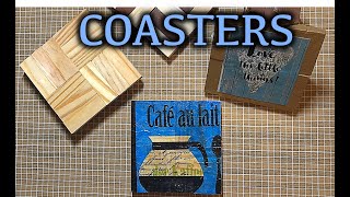 DOLLAR TREE DIYs  WOOD COASTERS using TUMBLING TOWER/JENGA BLOCKS