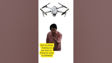 Drone OBSTACLE avoidance be like #dji #drone #memes