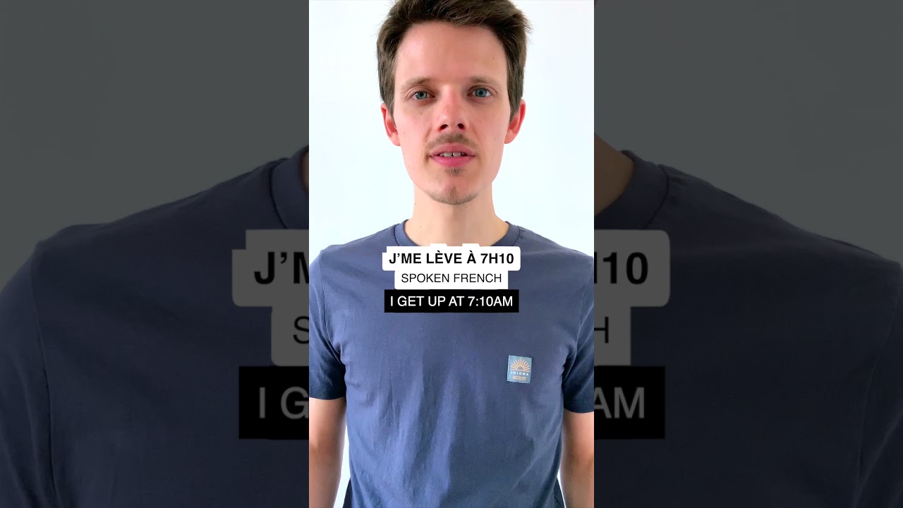 Getting up and going to bed in French