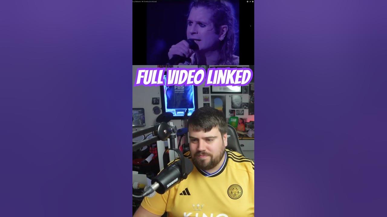 react to ozzy osbourne mr crowley