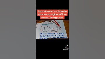 Aprende como funcionan las compuertas lógicas NOR en tan solo 60 segundos. #arduino #electronica