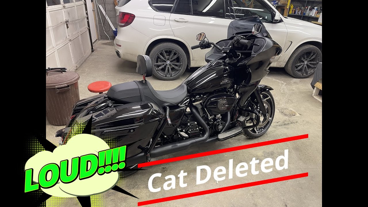 Harley Davidson 2024 Road Glide Catalytic converter removed. - YouTube