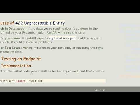 Fixing the 422 Unprocessable Entity Error in FastAPI Testing