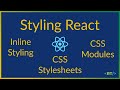 Inline styling | CSS Stylesheets | CSS Modules | Styling React