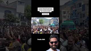 Fresh Visuals From Doda. Massive Crowd Welcome MLA Mehraj Malik..