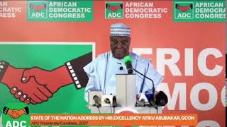 Nigeria At 66: State Of The Nation Address By Atiku Abubakar, ADC Presidential Candidate