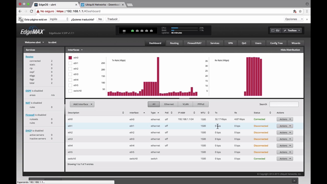 Actualizacion de un router EdgeMAX YouTube