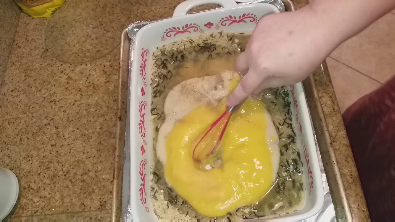 One Pan No Peek Chicken Rice Youtube