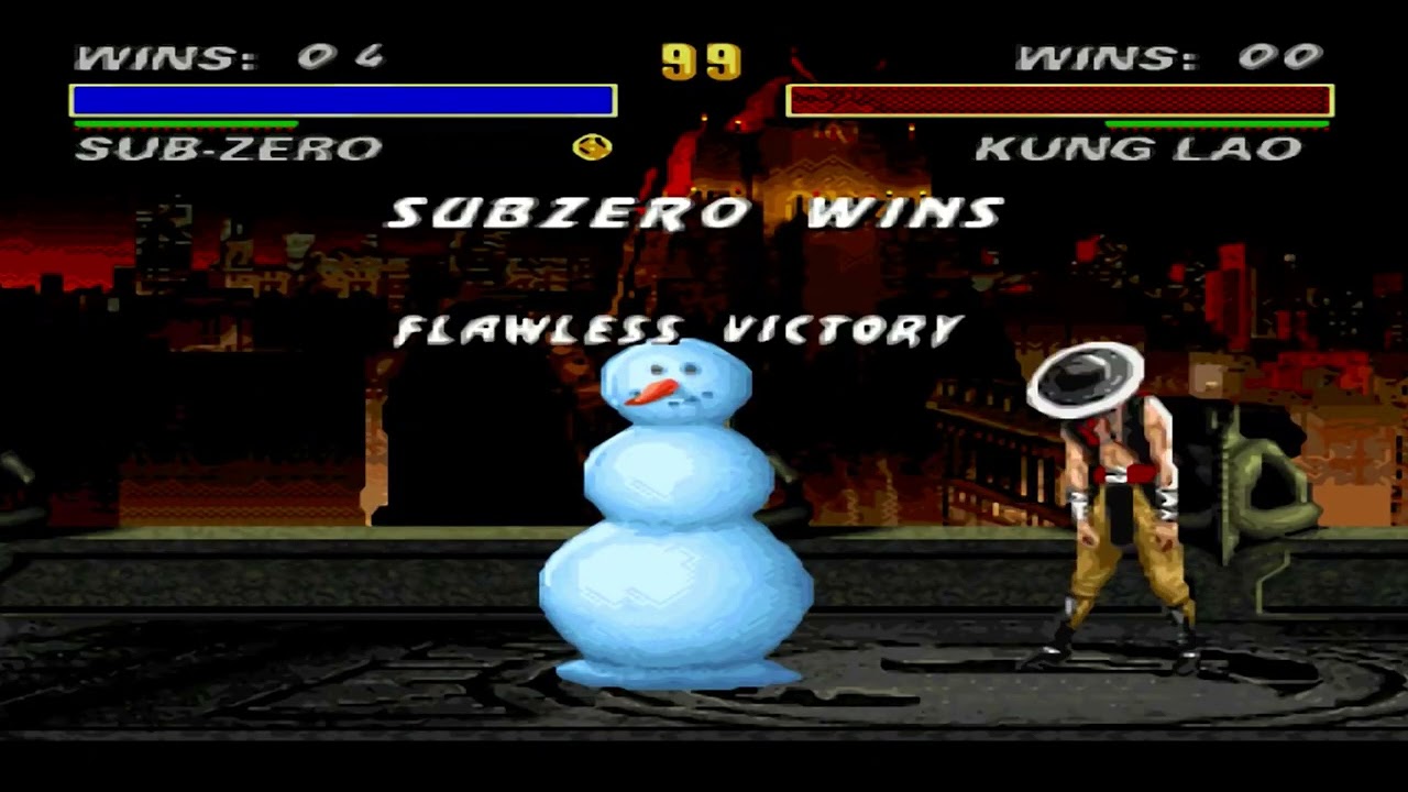 Mortal Kombat Legacy Collection Mortal Kombat 3 SNES Version Sub Zero Friendship