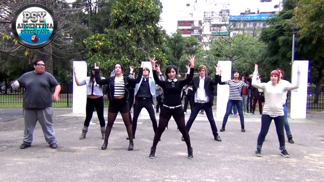 [19052013] Flashmob Of Gentleman! - Psy Argentina PsycoFans! - Reunion YG!