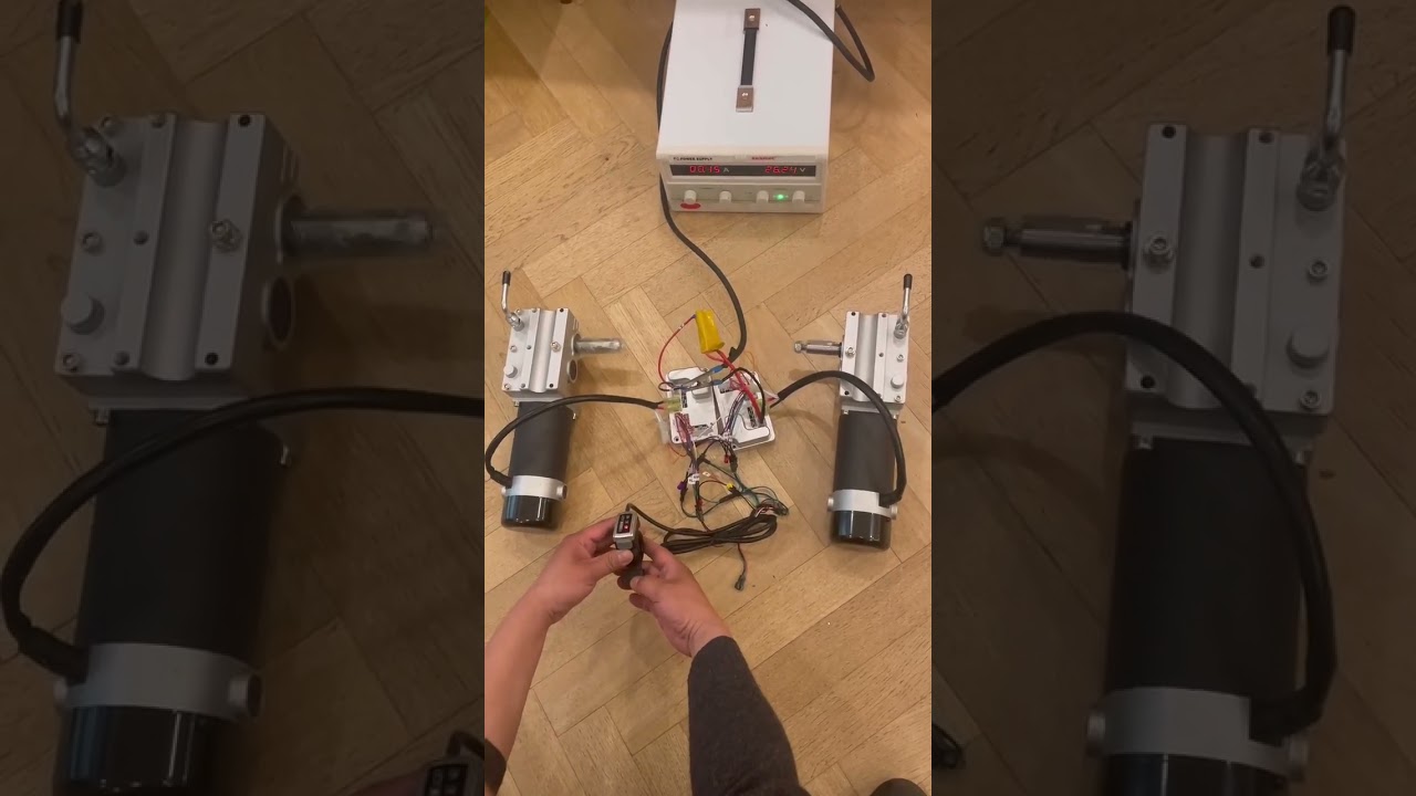 Electric wheelchair motor with electric scooter controller