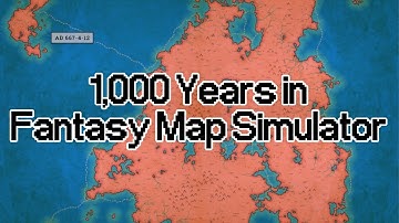 1,000 Years in Fantasy Map SImulator | Timelapse