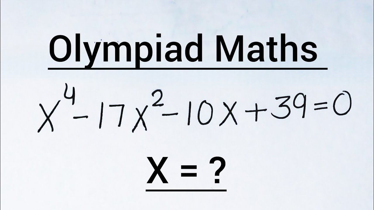 Germany | Can you solve? | A Nice Algebra Problem | Math Olympiad |