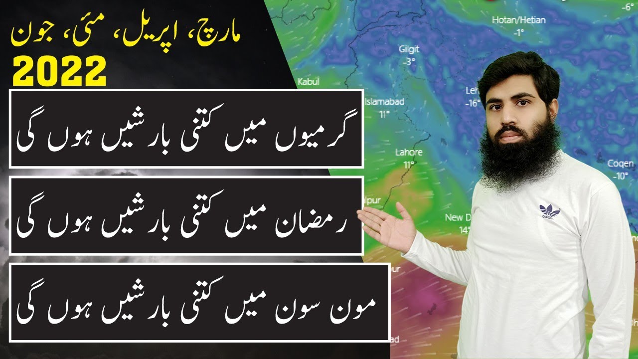 Weather Outlook For Summer : How much rains likely inSummer, Ramadan & monsoon 2022 Pakistan Weather
