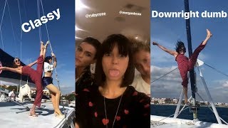 Nina Dobrev | Snapchat Story | 1 February 2018 with Ruby Rose